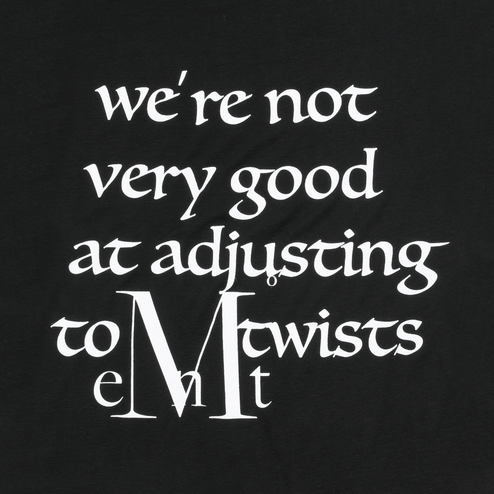 무센트 마사카 레터링 유넥 롱 슬리브 티 블랙(MUCENT Masaka Lettering U-Neck Long Sleeve T Black) - 3