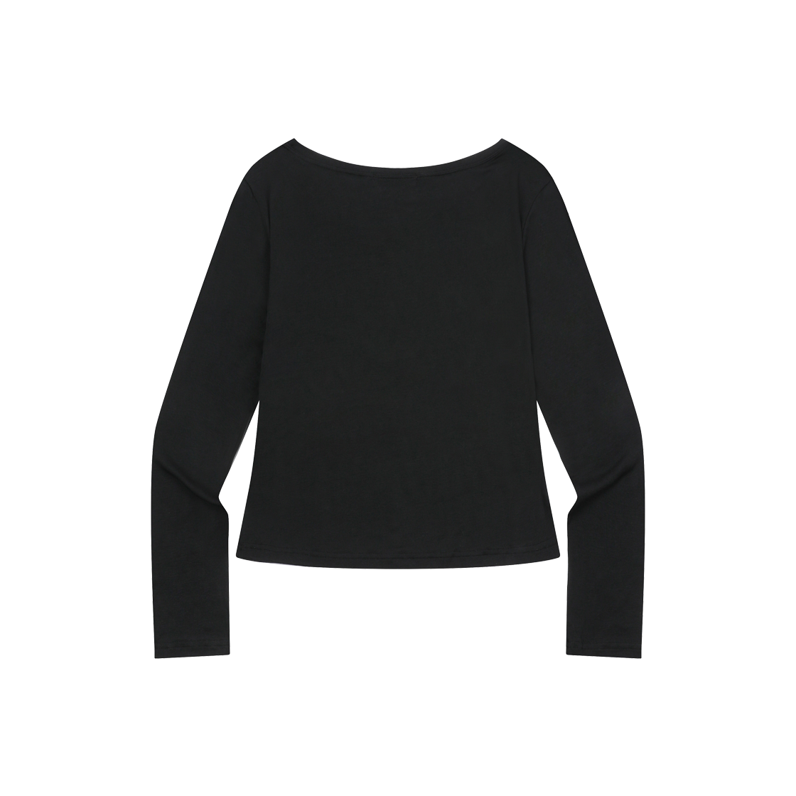 무센트 마사카 레터링 유넥 롱 슬리브 티 블랙(MUCENT Masaka Lettering U-Neck Long Sleeve T Black) - 2