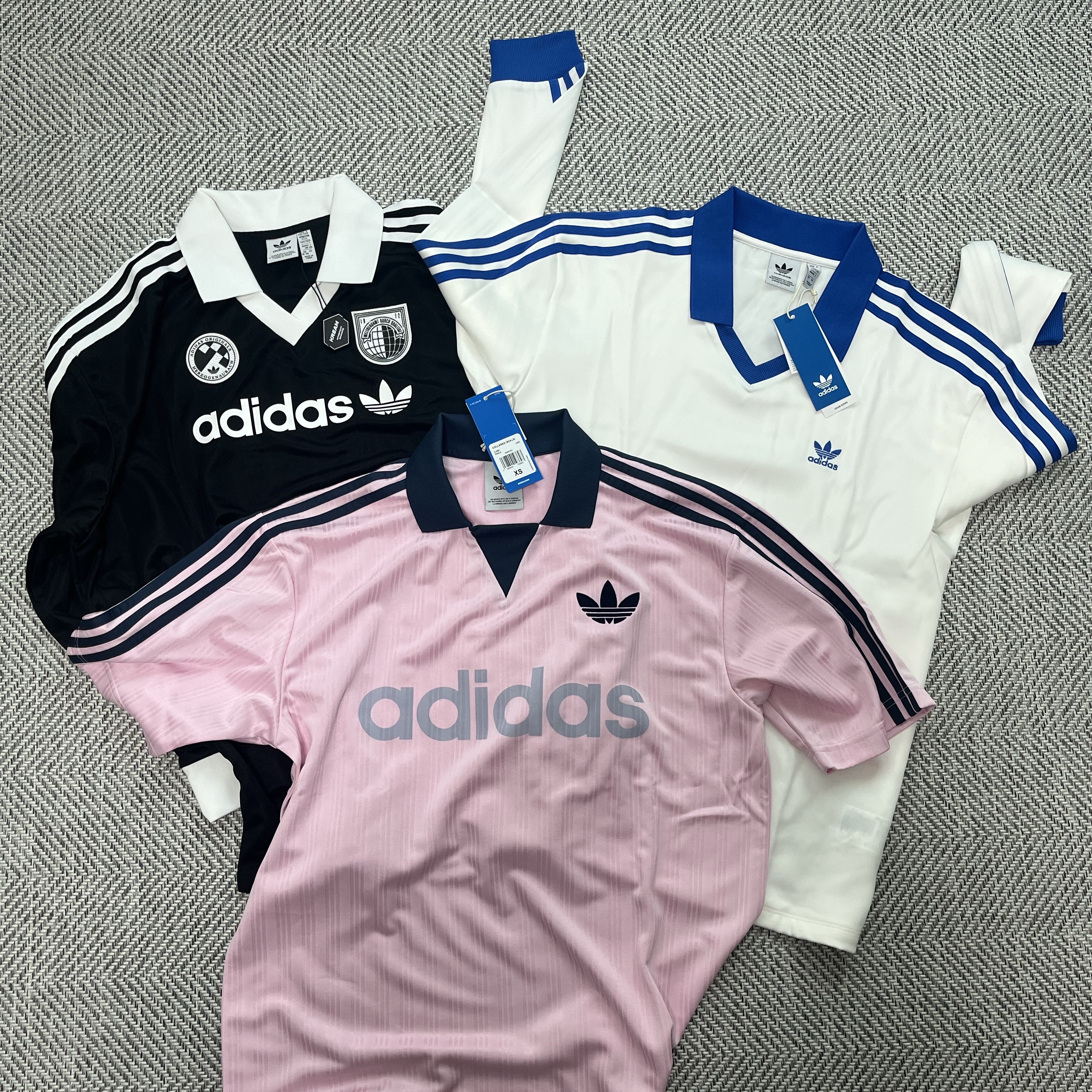 Adidas Originals Collared Goalie Top Clear Pink - KR Sizing, (W) Adidas Football Long Sleeve T-Shirt Black - KR Sizing 착용 스타일