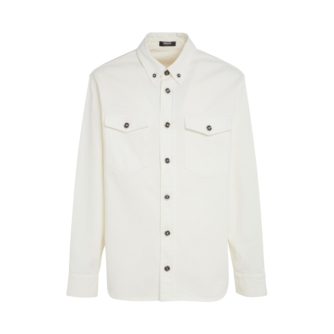 1013887-1A10032-1D110 Versace Denim Overshirt White