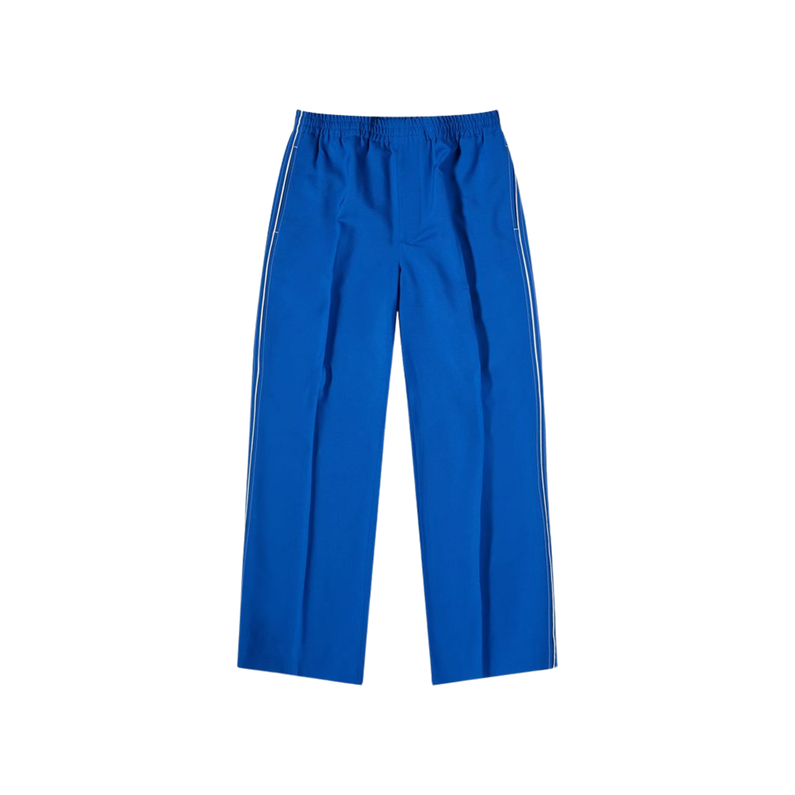 742766-Z8BI7-4031 Gucci Interlocking GG Logo Wool Mohair Blend Pants Blue