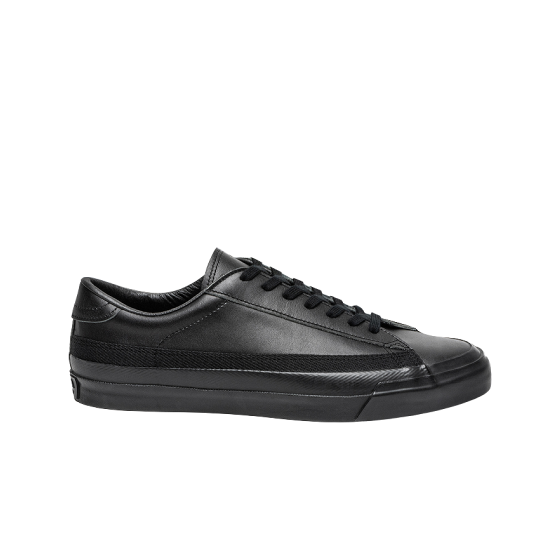 아사히 슈즈 벨티드 로우 레더 036 블랙(Asahi Shoes Belted Low Leather 036 Black)