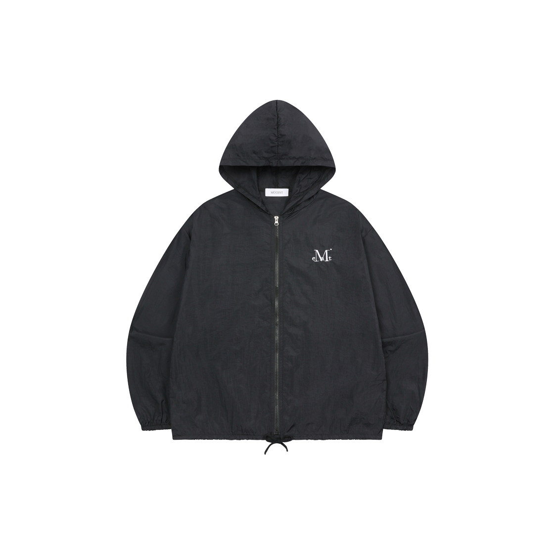 P0000BBK MUCENT Floair See-Through Hood Rain Windbreaker Black