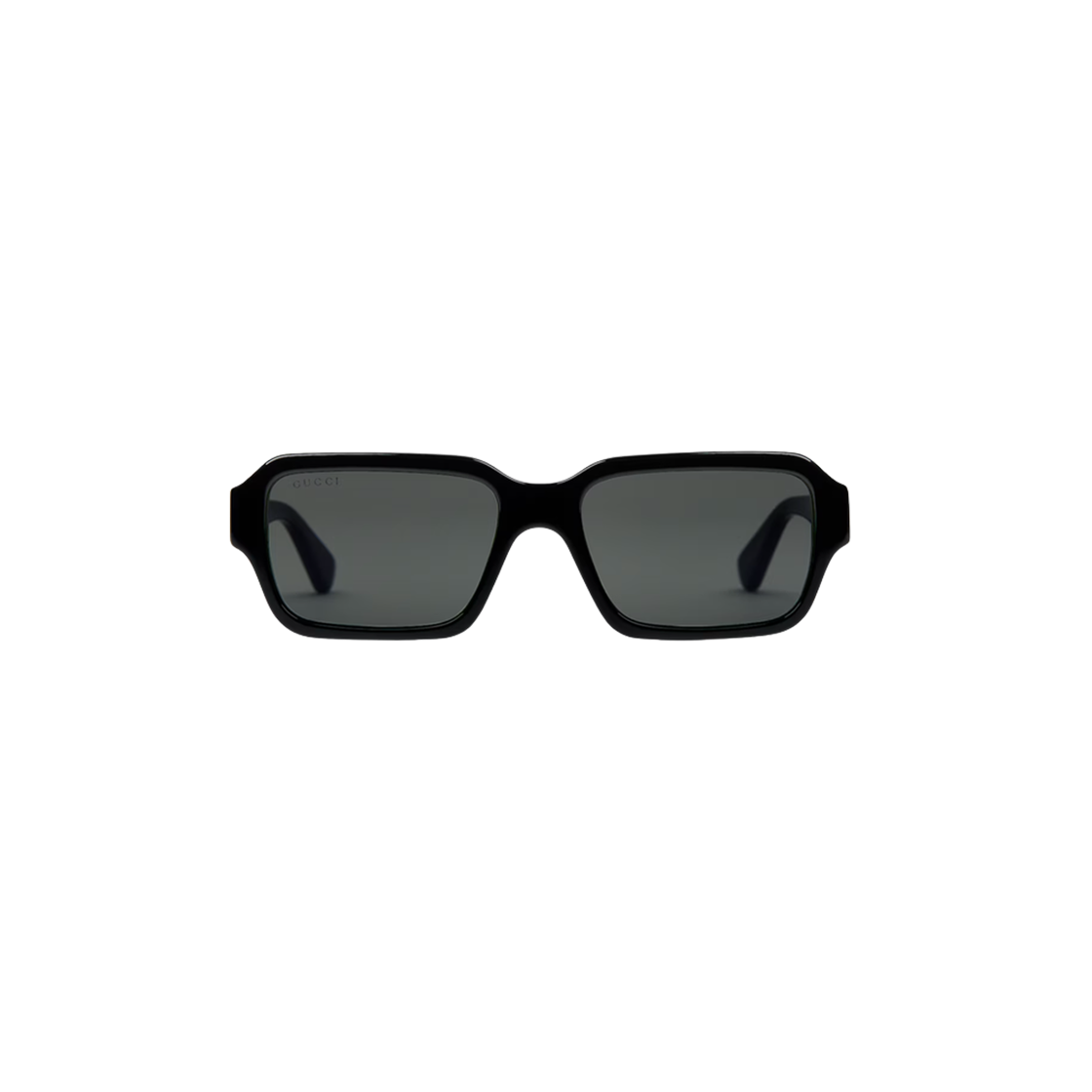 구찌 렉탱귤러 프레임 선글라스 샤이니 블랙(Gucci Rectangular Frame Sunglasses Shiny Black) - 1