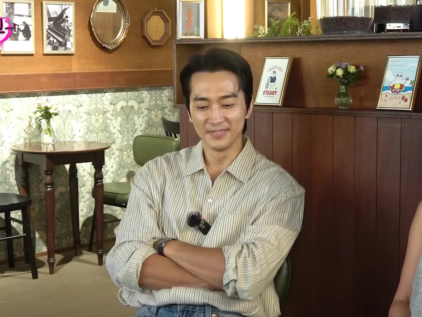 STU Stripe Shirt Blue 착용 스타일 - 3