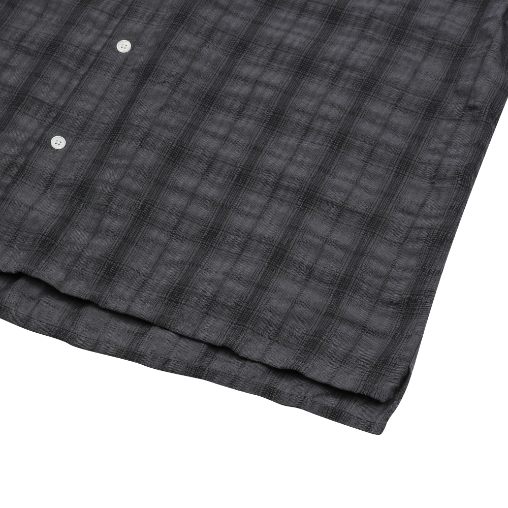 무센트 단트 체크 반팔 셔츠 차콜(MUCENT Dant Check Half Shirt Charcoal) - 4