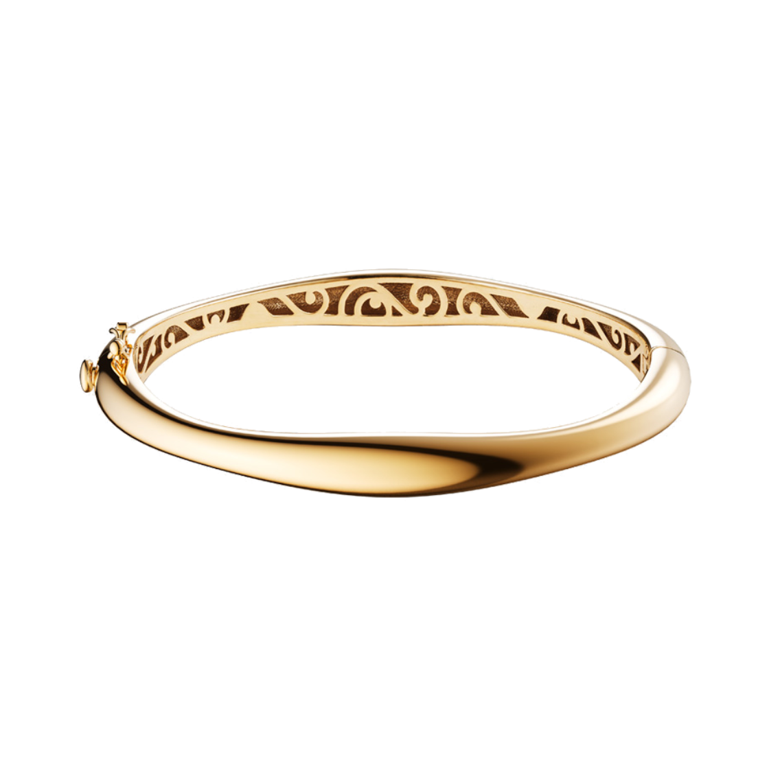 미꼬 플로우 솔리드 뱅글 M 옐로우 골드(Miko Flow Solid Bangle M Yellow Gold)
