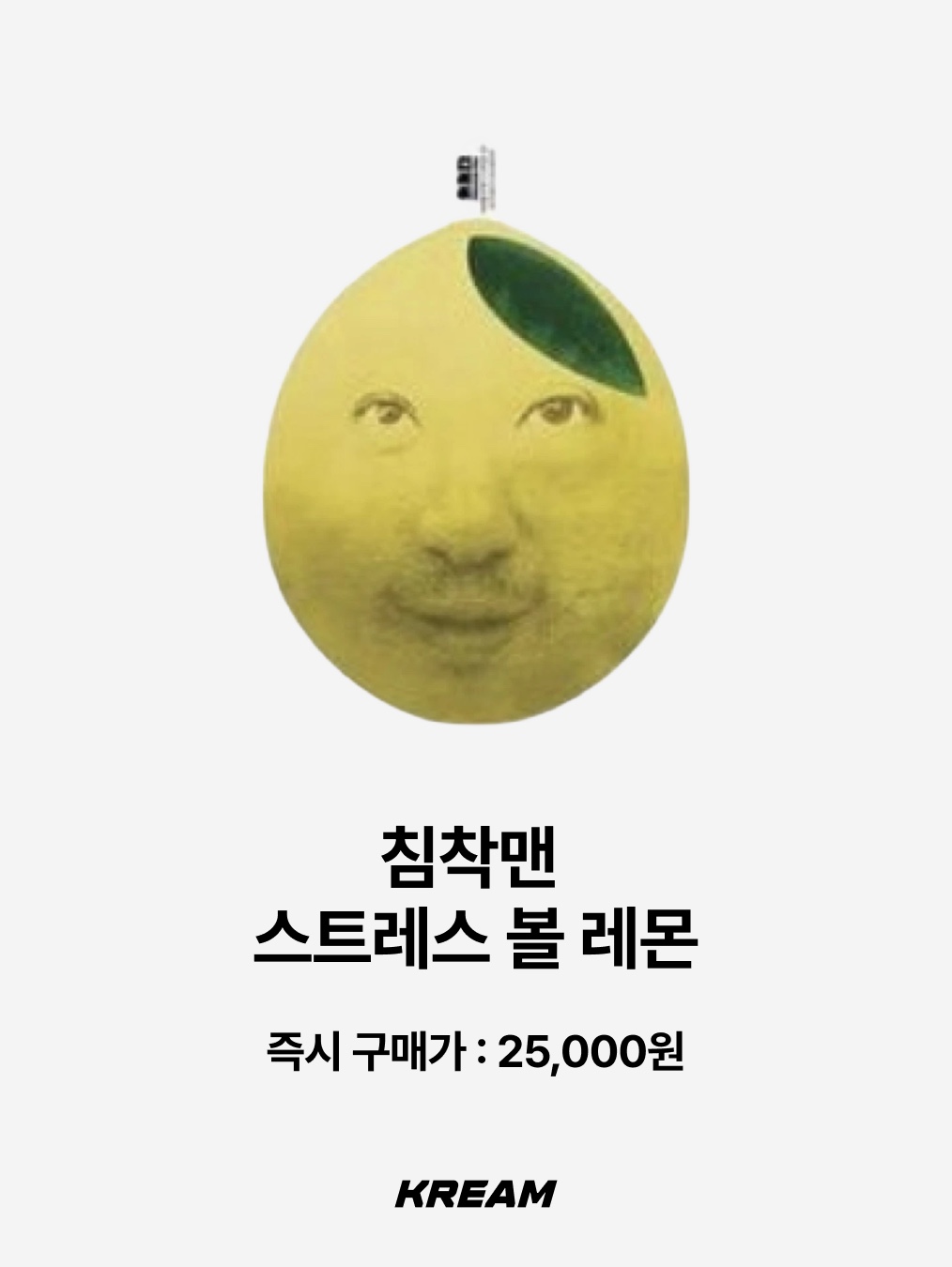 Bbangbbang Lucky Four Leaf Clover Keyring, ChimChakMan Stress Ball Lemon 착용 스타일 - 3
