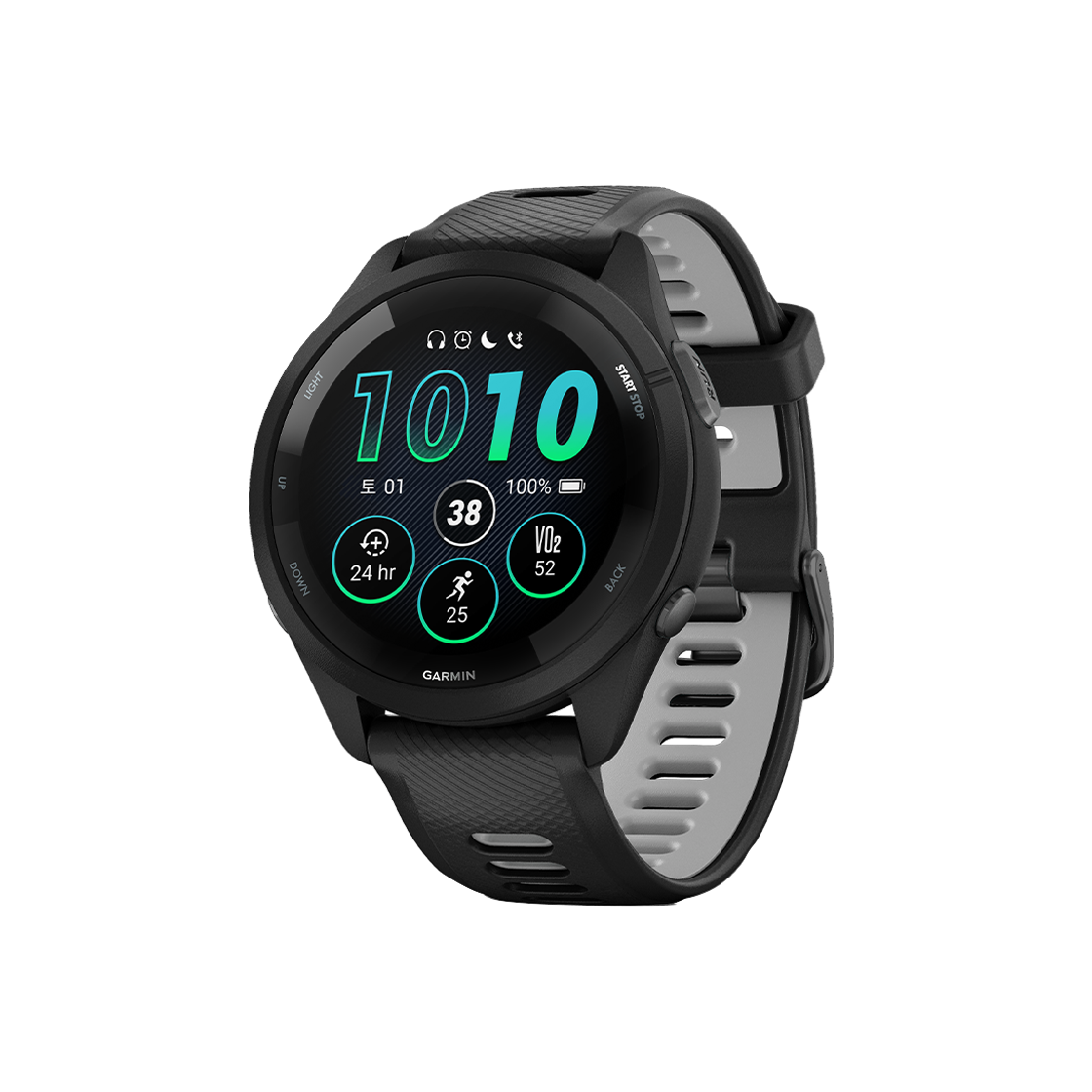 [10% 적립] 가민 포러너 265 뮤직 GPS 스마트워치 블랙([10% 적립] Garmin Forerunner 265 Music GPS Black (WiFi))