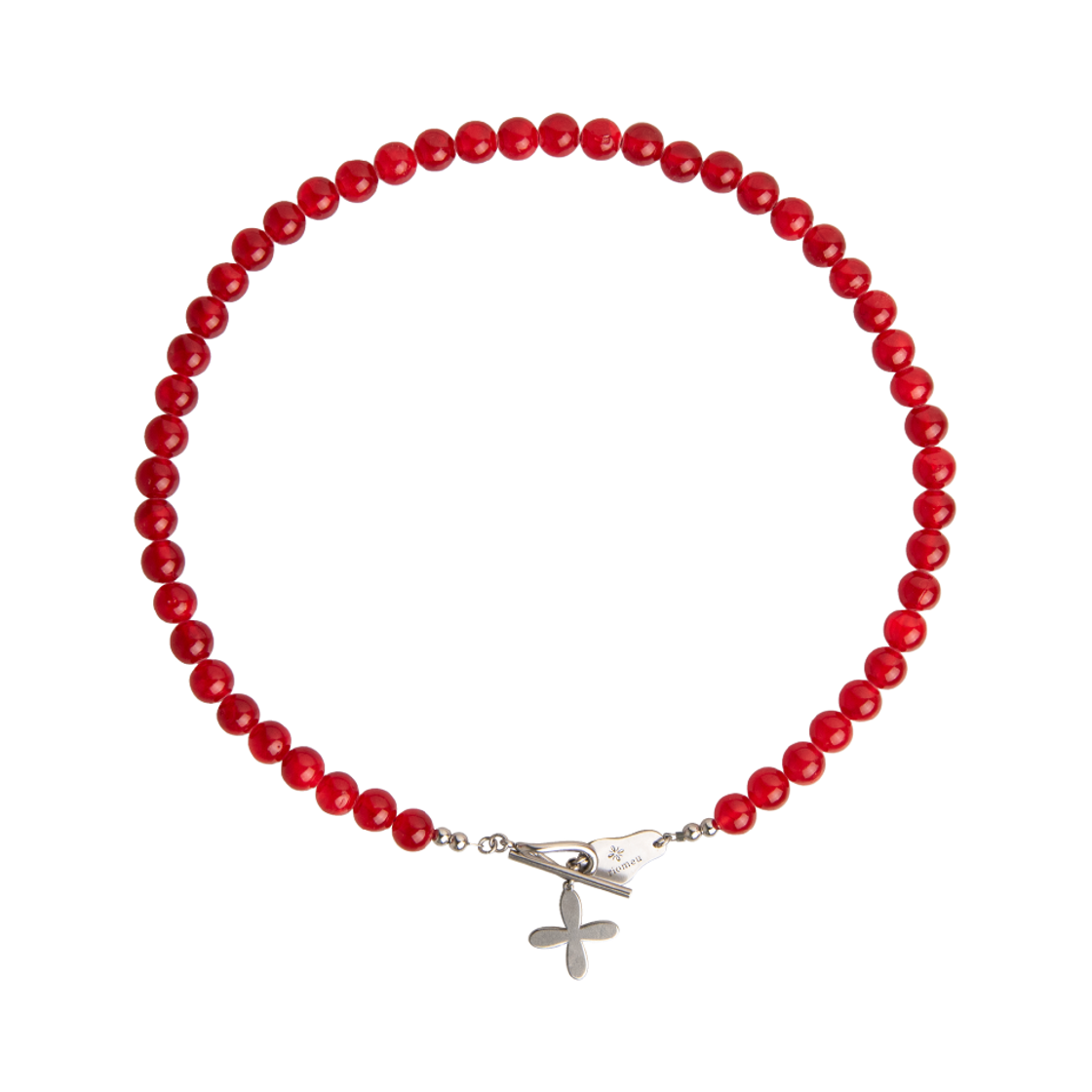 리오므 홀리데이 레드 블랙 목걸이 레드(Riomeu Holiday Red Black Necklace Red) - 1