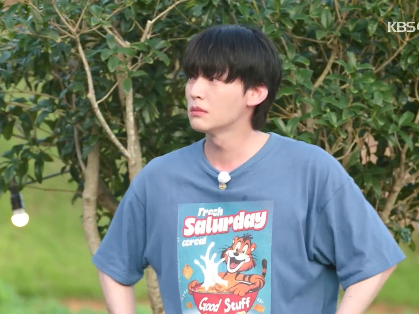 STU Cereal T-shirt Blue 착용 스타일 - 4