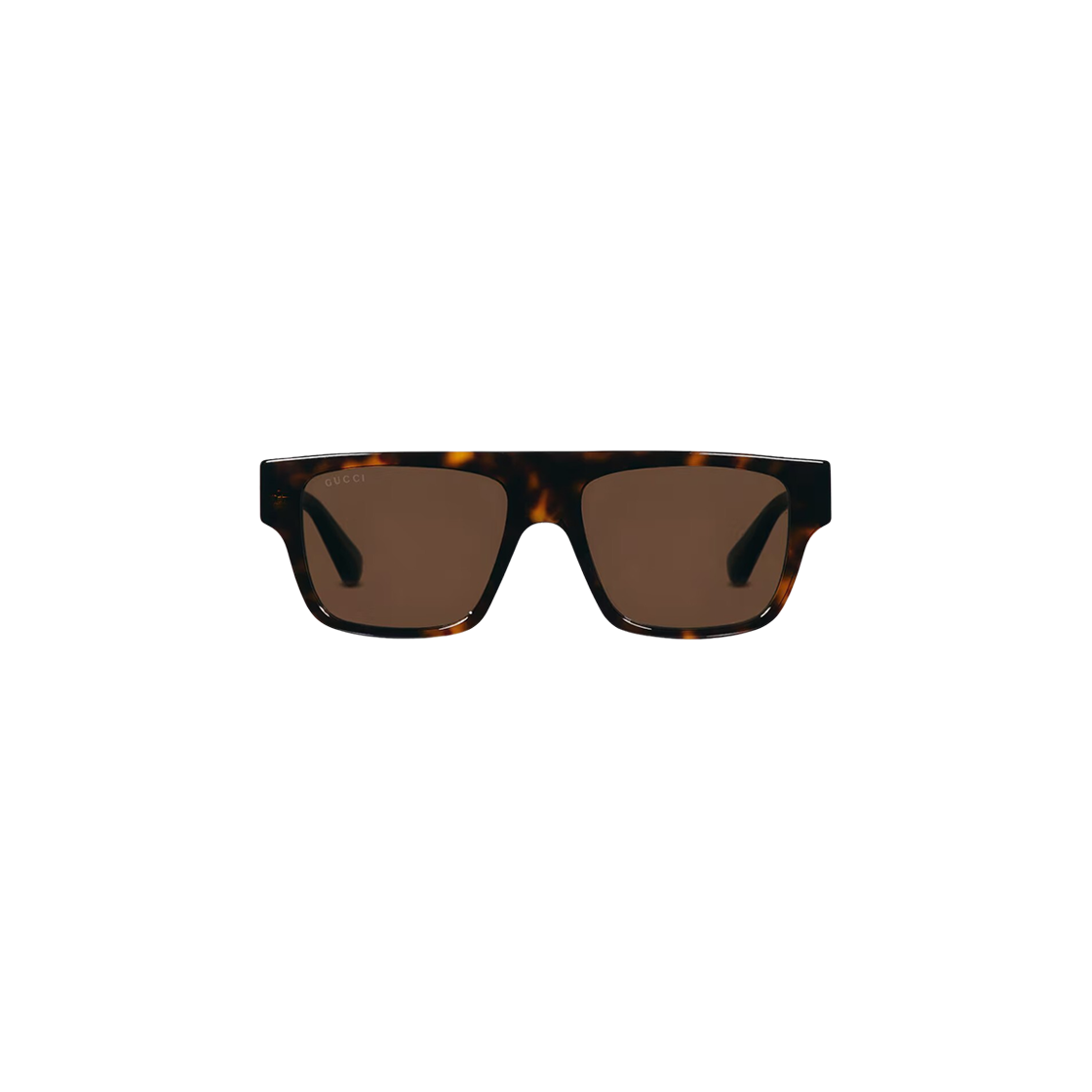 840028-J0751-2323 Gucci Rectangular Frame Sunglasses Dark Tortoiseshell