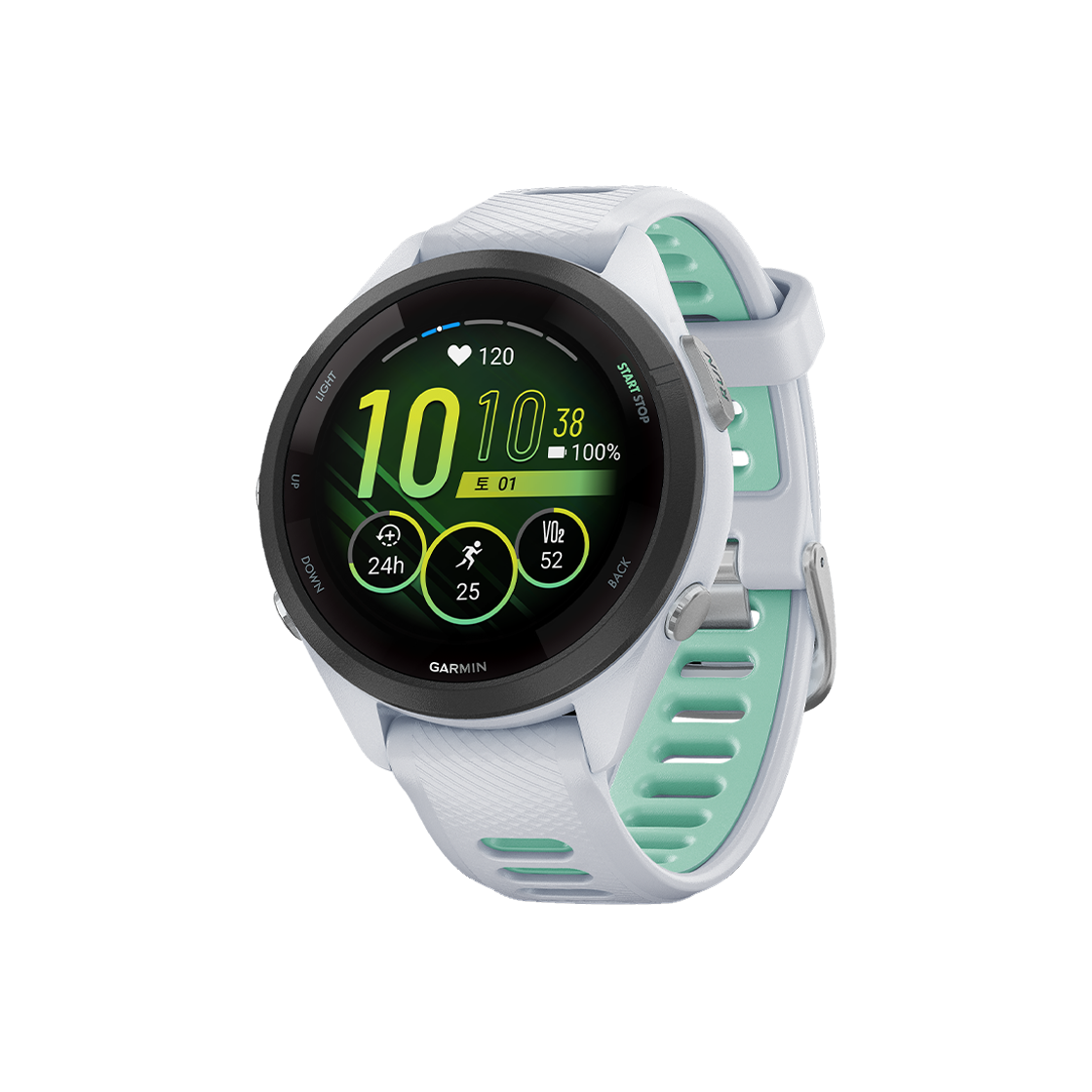 [10% 적립] 가민 포러너 265S 뮤직 GPS 스마트워치 화이트스톤([10% 적립] Garmin Forerunner 265S Music GPS Whitestone (WiFi))