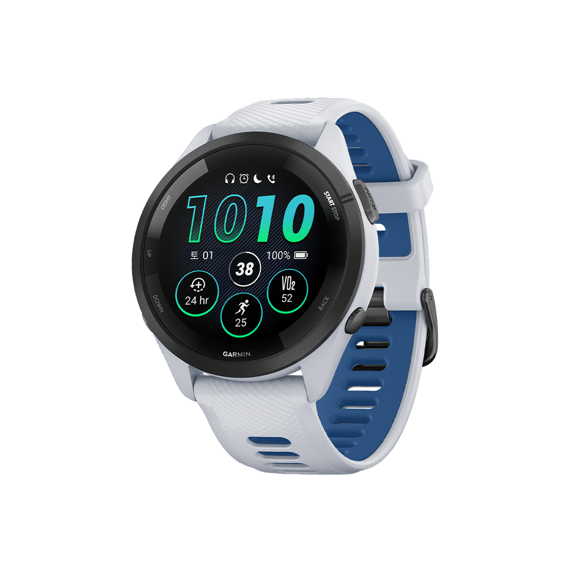 [10% 적립] 가민 포러너 265 뮤직 GPS 스마트워치 화이트스톤([10% 적립] Garmin Forerunner 265 Music GPS Whitestone (WiFi))