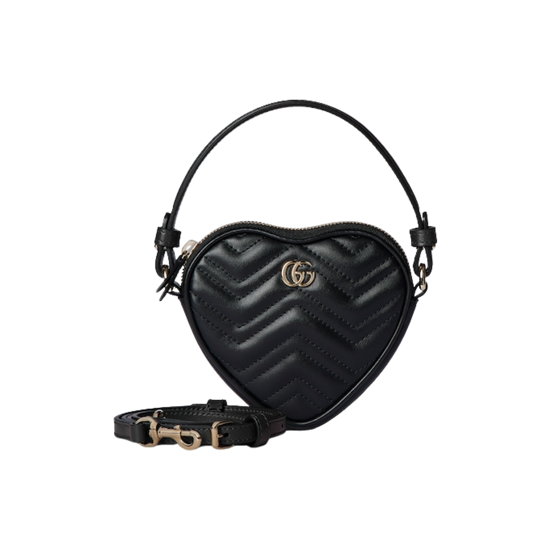 837753-AAET8-1000 Gucci GG Marmont Mini Bag Black