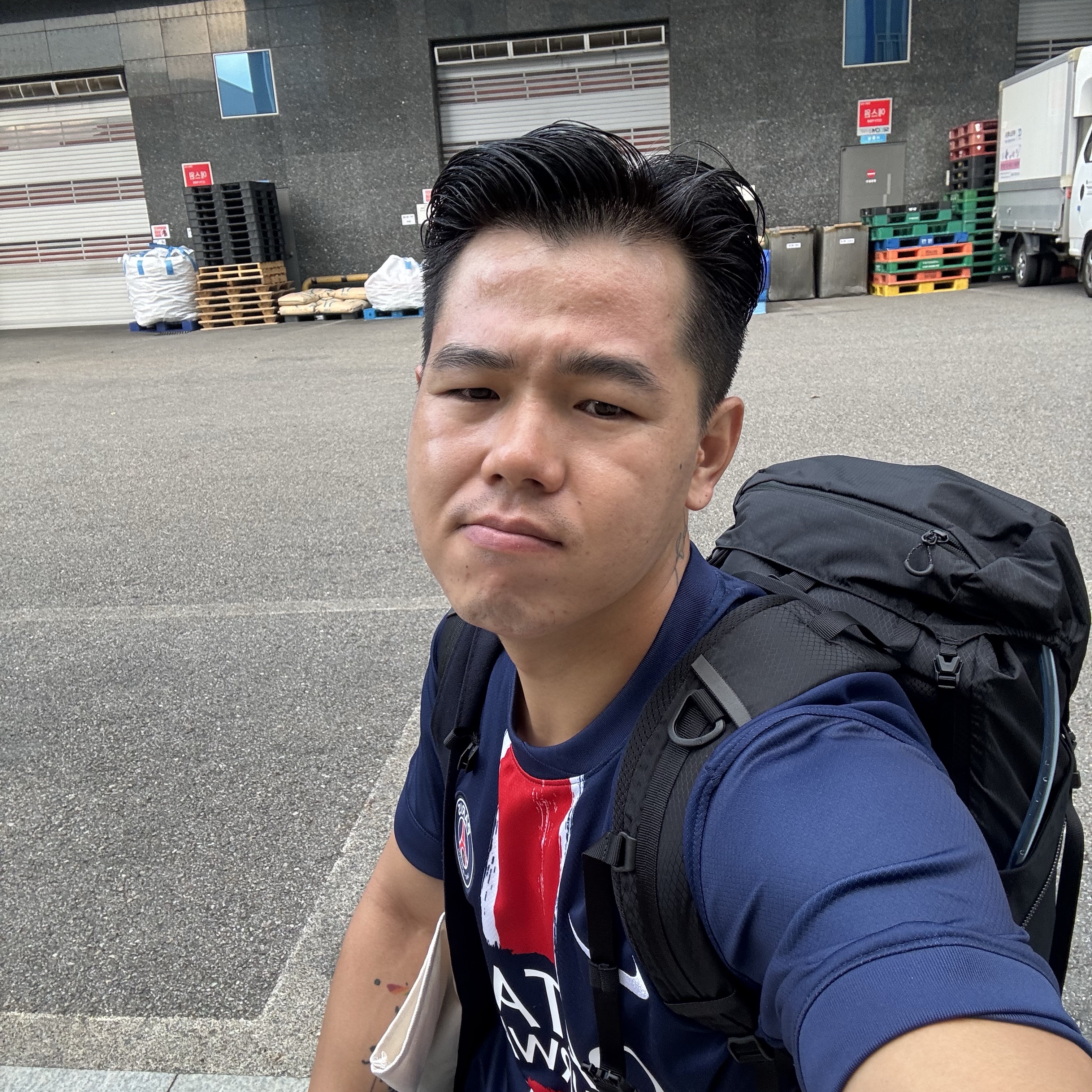 Nike Paris Saint-Germain 2024/25 Dri-Fit Stadium Home Replica Jersey Midnight Navy (Non Marking Ver.) 착용 스타일