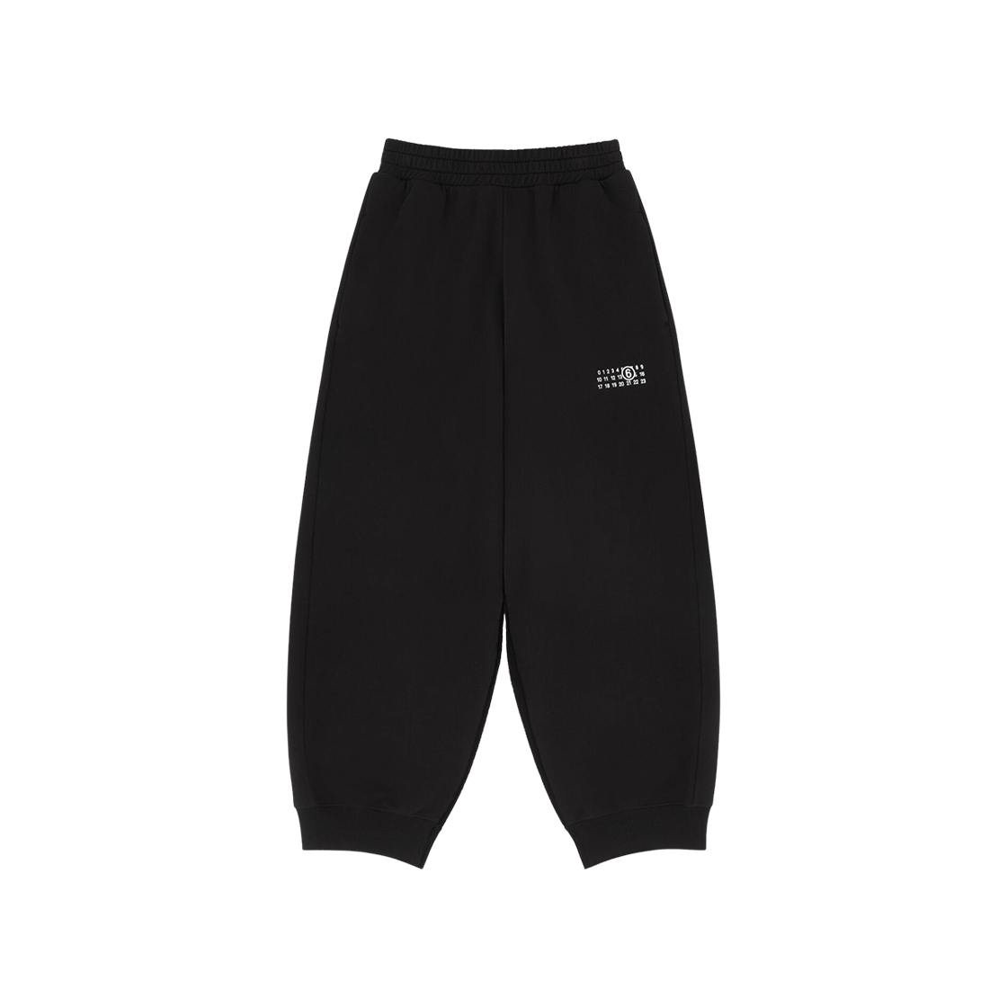 S52KA0546M25025900 (W) MM6 Maison Margiela Cotton Sweatpants Black