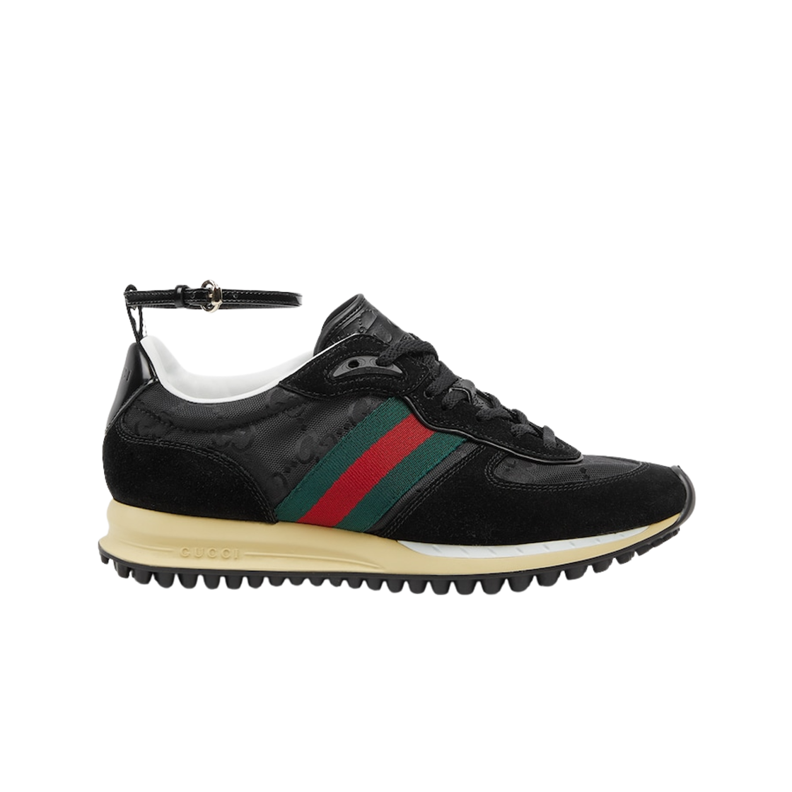 840291-AAEZM-1061 (W) Gucci Re-Motion Sneakers Black Suede
