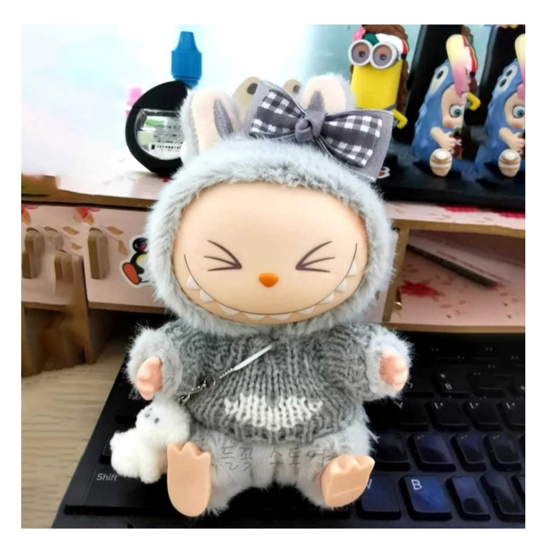Pop Mart Labubu Let's Play Together Doll Series Hehe Keyring (Opened Case) 착용 스타일 - 2