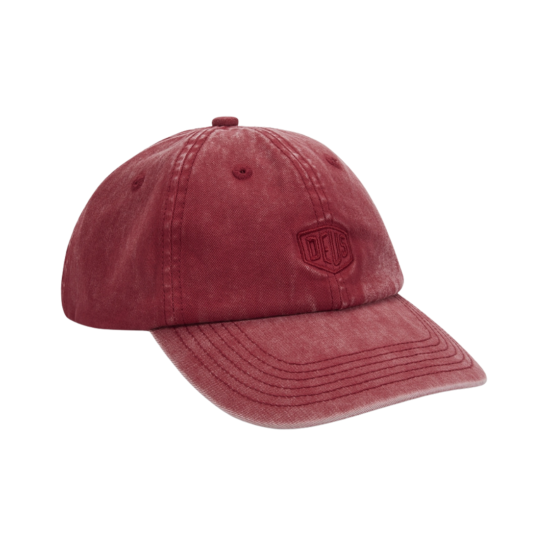 데우스 엑스 마키나 쉴드 가먼트 다이드 대드 캡 버건디(Deus Ex Machina Shield Garment Dyed Dad Cap Burgundy)