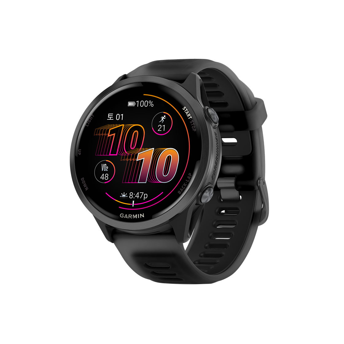 [10% 적립] 가민 포러너 570 47mm 러닝 GPS 스마트워치 블랙([10% 적립] Garmin Forerunner 570 GPS 47mm Black (WiFi))