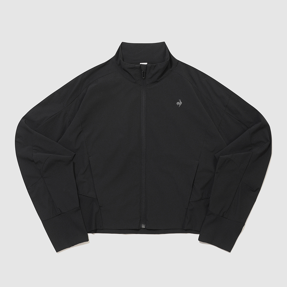 르꼬끄 스포르티브 여성 루즈핏 우븐 하이넥 홑겹 자켓 - 블랙(QQ322OJK71)(le coq sportif Women's Loose-Fit Woven Lightweight Jacket Black) - 2