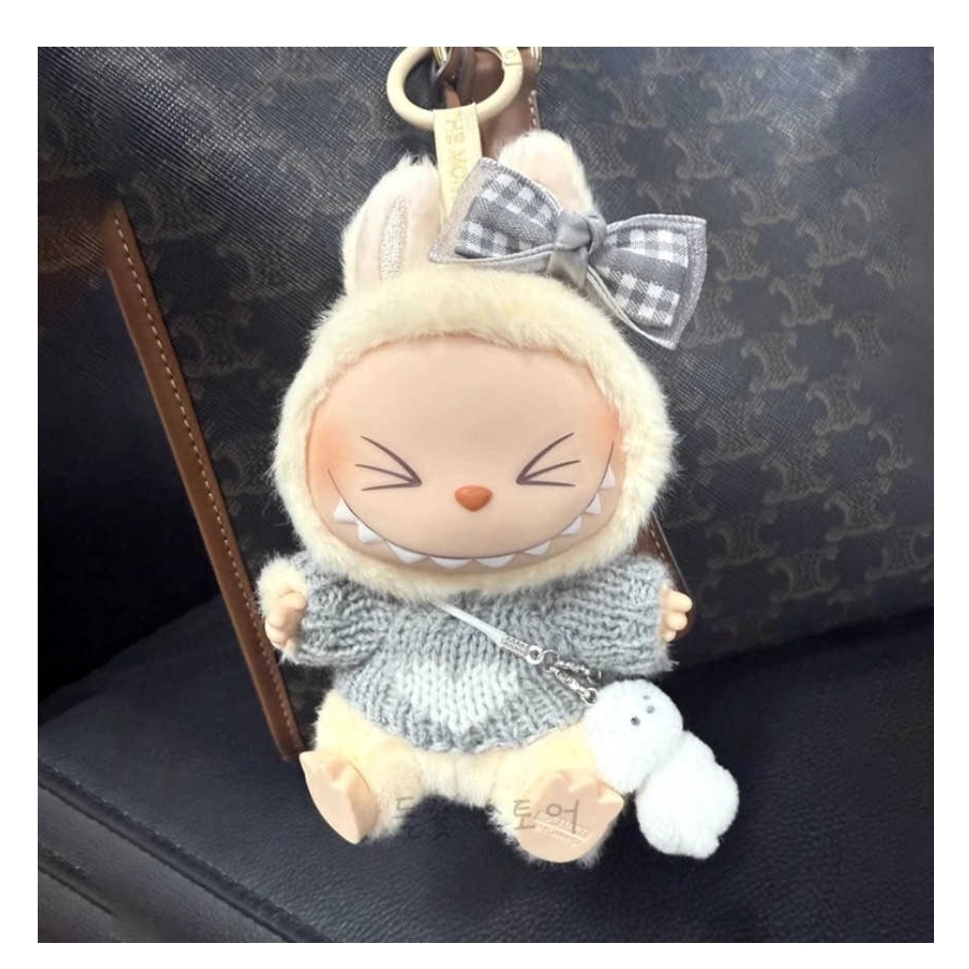 Pop Mart Labubu Let's Play Together Doll Series Hehe Keyring (Opened Case) 착용 스타일 - 4