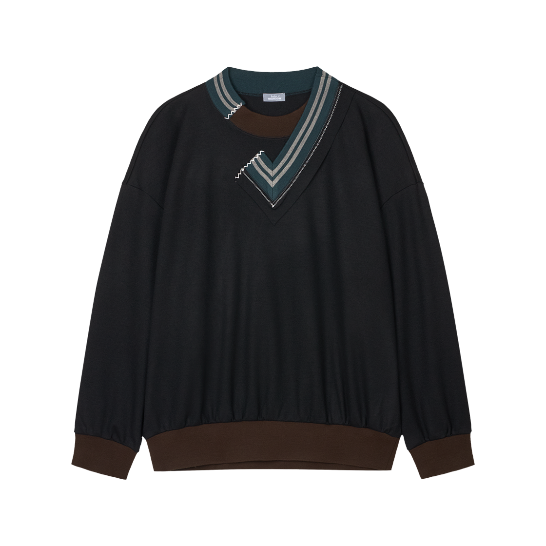 컬러비콘 25WBM-T03232 컷 앤 소우 블랙 - 25FW(Kolor Beacon 25WBM-T03232 Cut&sew Black - 25FW)