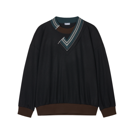KM5DKNPKB05BK Kolor Beacon 25WBM-T03232 Cut&sew Black - 25FW