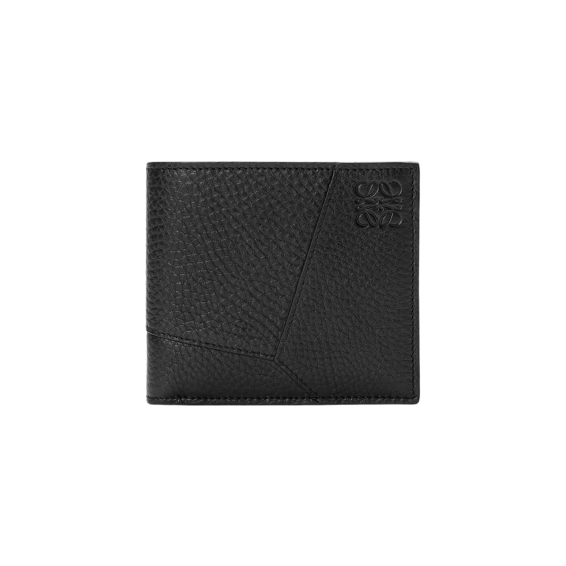 C510302X20-1100 Loewe Puzzle Bifold Wallet in Supple Grained Calfskin Black