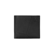 Loewe Puzzle Bifold Wallet in Supple Grained Calfskin Black