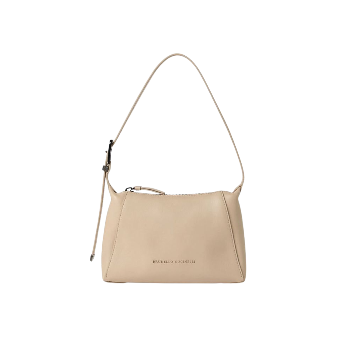 MBFOD2663-C3251 Brunello Cucinelli BC Duo Leather Shoulder Bag Beige