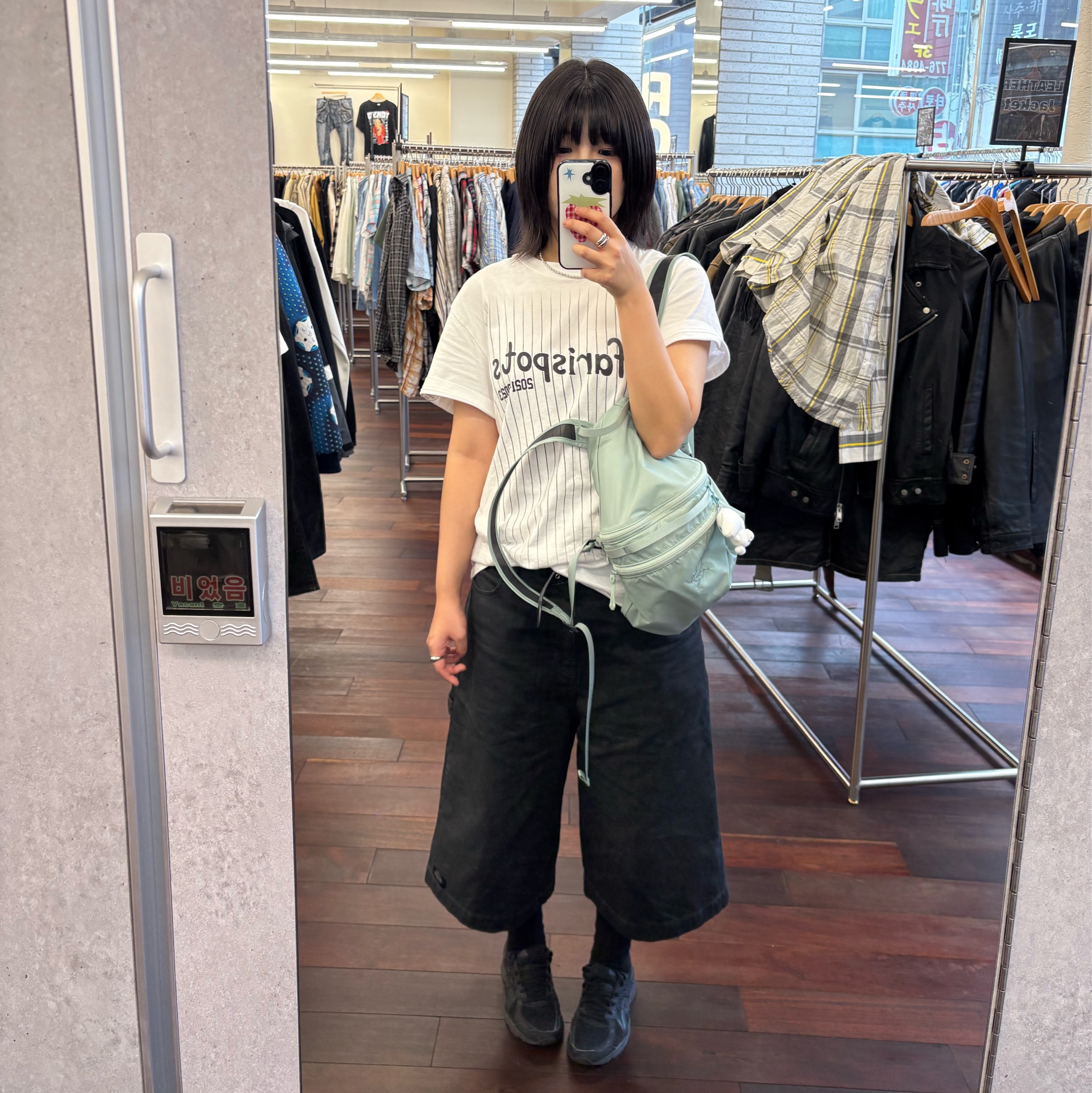 Safarispot Safarispots Magazine Tee White, Arc'teryx Heliad 15 Backpack Stone Green 착용 스타일