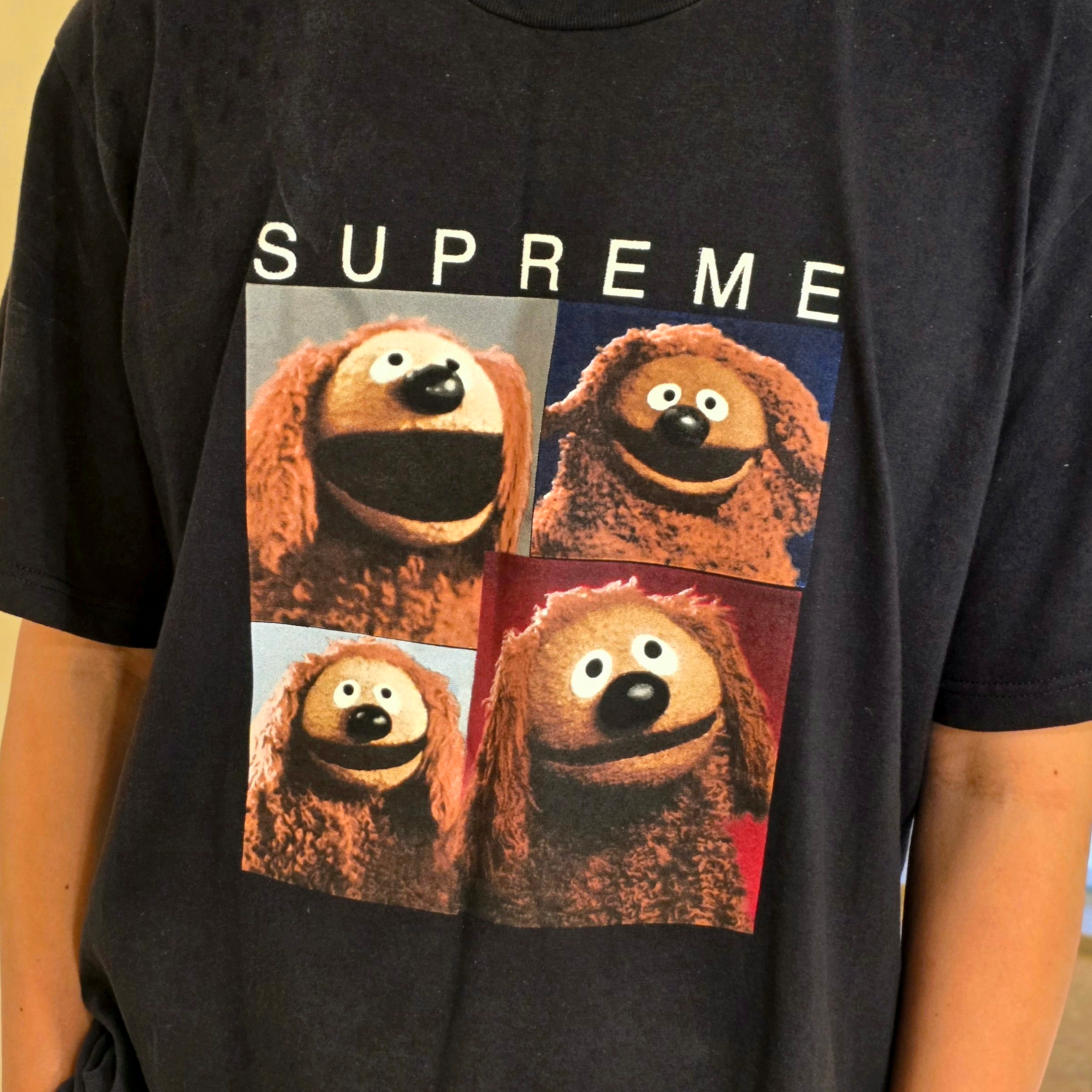 Supreme Rowlf T-Shirt Black - 24SS 착용 스타일