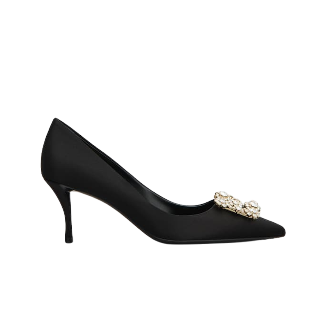 RVW41417620RS0B999 (W) Roger Vivier Satin Efflorescence Pumps Black