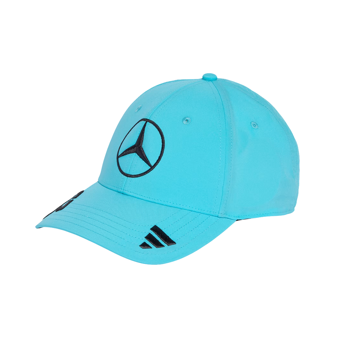 JZ2570 Mercedes AMG Petronas x Adidas Formula One 2025 Team George Russell Cap Samba Blue