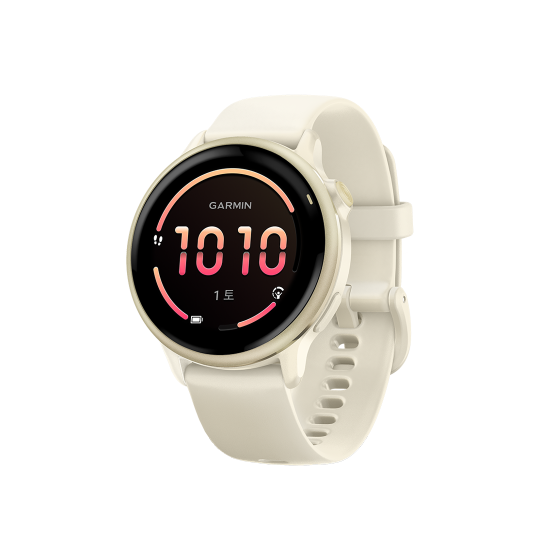 0100298541 Garmin Vivoactive 6 GPS Bone Lunar Gold