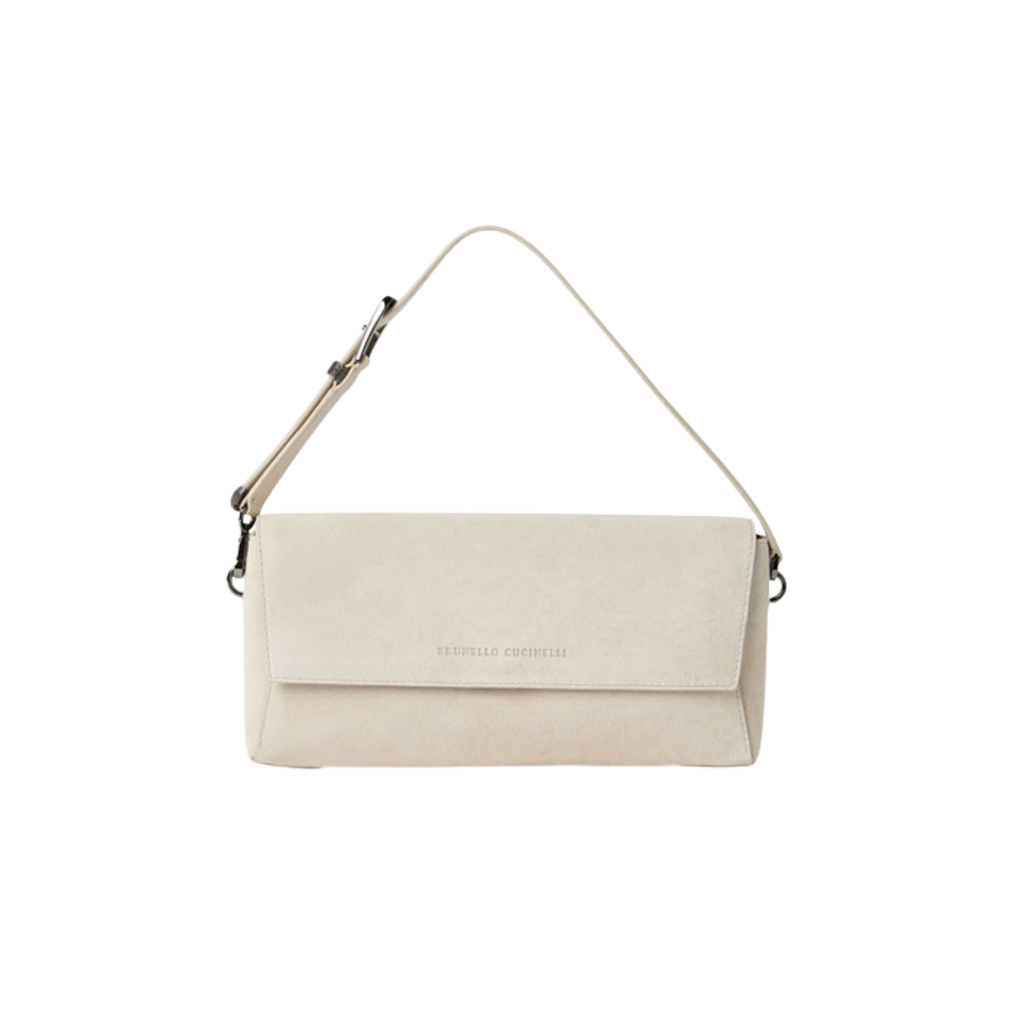 MBHID2665-C8905 Brunello Cucinelli Leather Shoulder Bag Light Beige