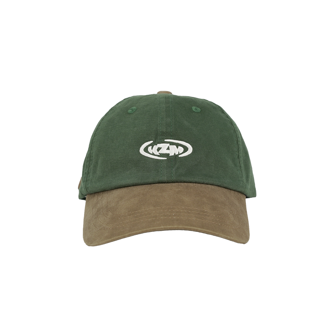 KM25ZUCP925GR KZM Round Two Tone Cap Green