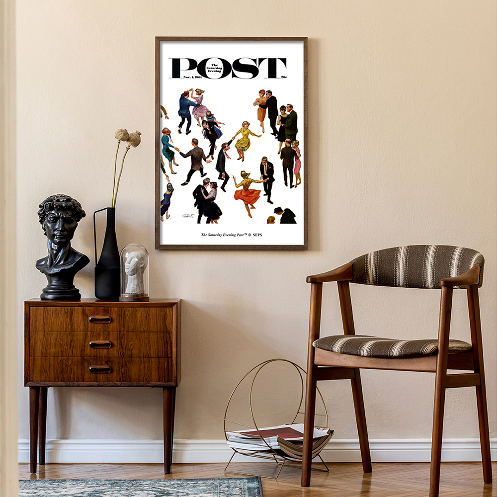 더 새터데이 이브닝 포스트 프레임 포스터_다양한 춤의 스타일_A2(The Saturday Evening Post Framed Poster_Different Styles of Dancing_A2) - 3