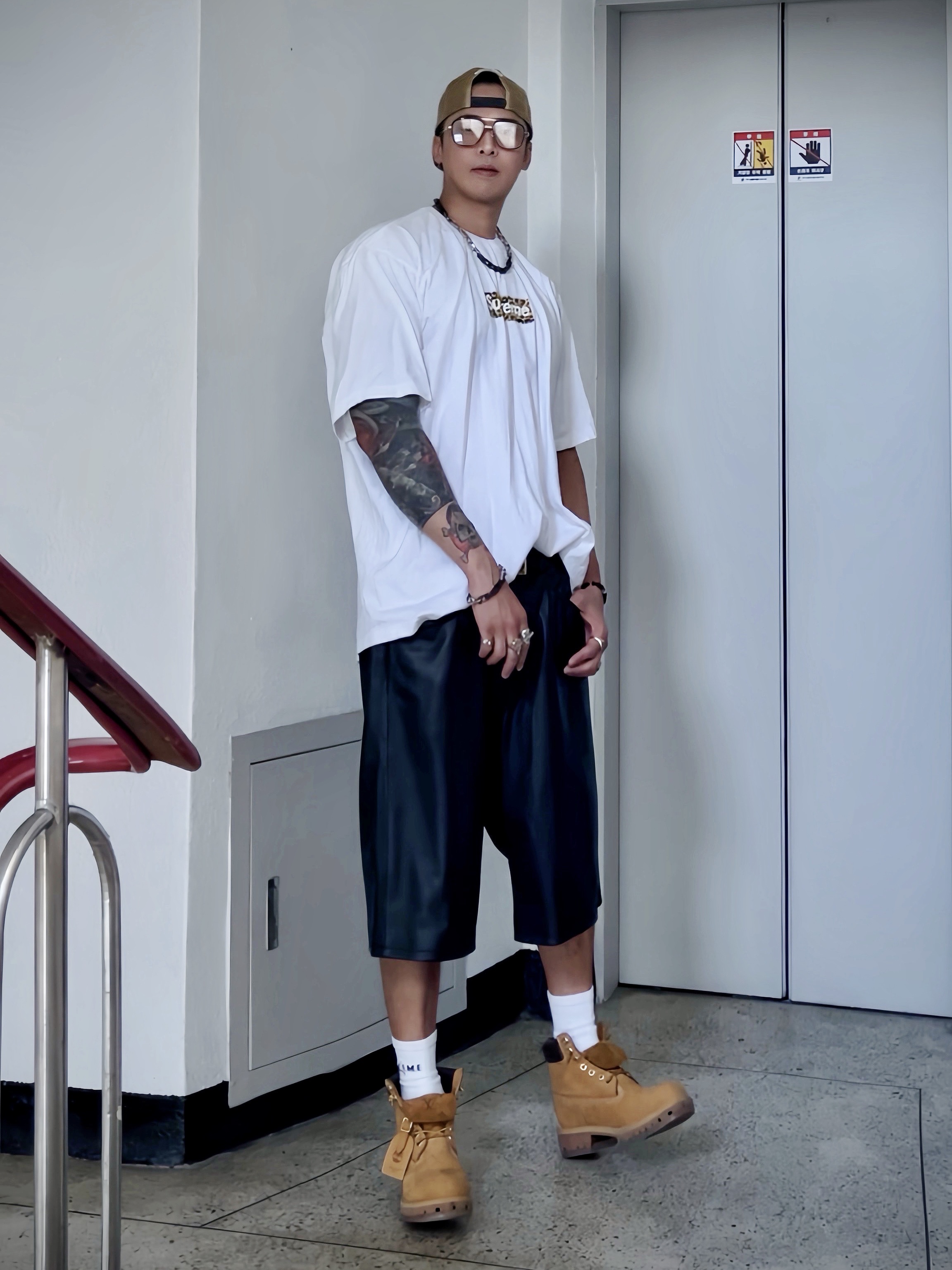 Supreme x Toy Machine Mesh Back 5-Panel Leopard - 24SS, Chrome Hearts Init Bordello Gold Plated 착용 스타일