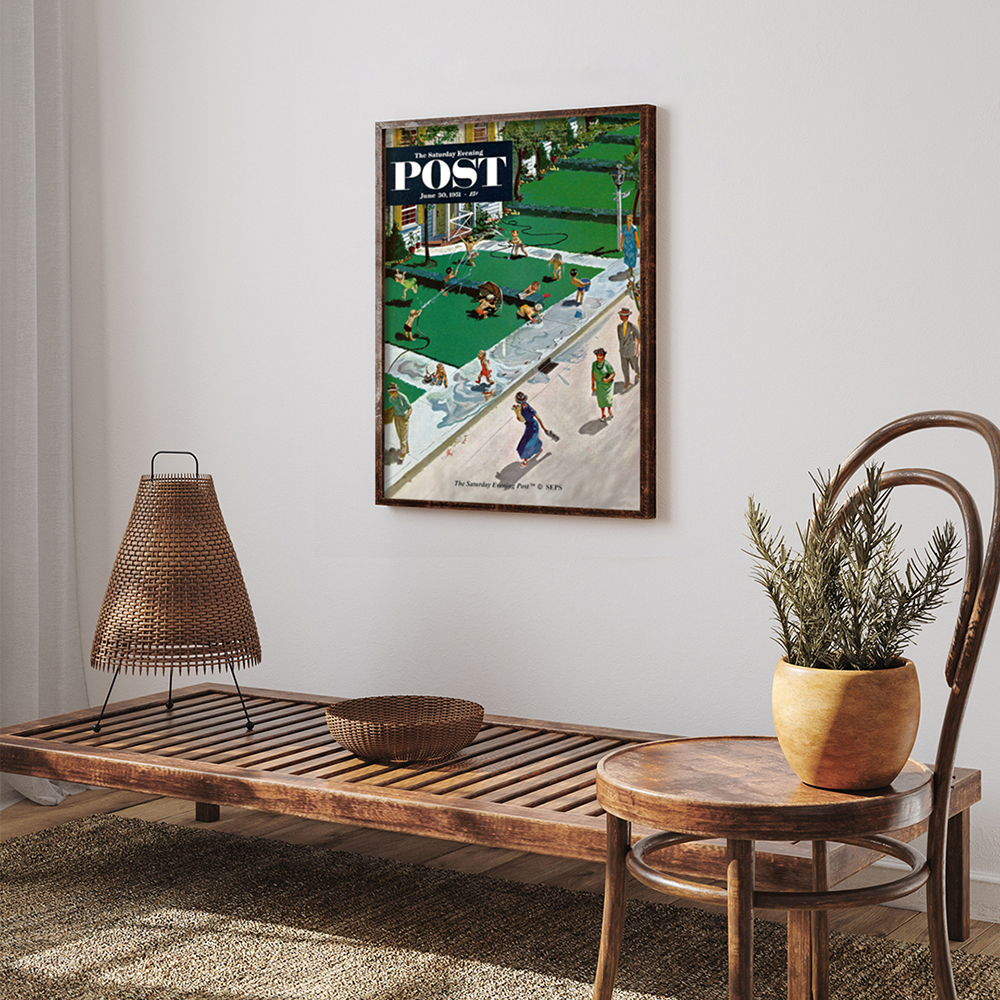 더 새터데이 이브닝 포스트 프레임 포스터_물싸움_A2(The Saturday Evening Post Framed Poster_Water Fight_A2) - 5