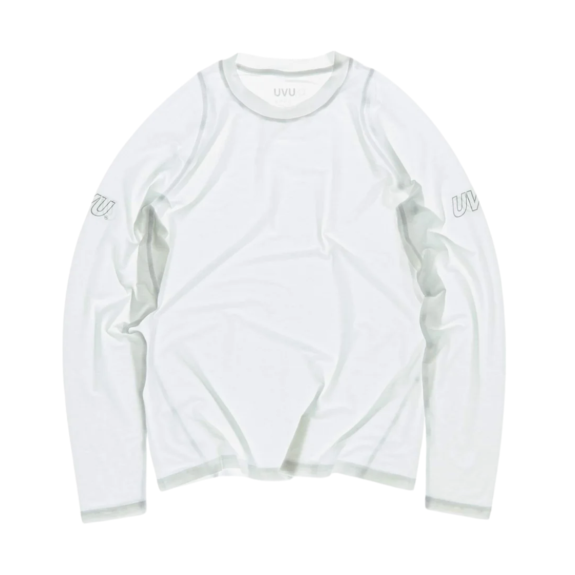 UVU 롱슬리브 러닝 탑 화이트(UVU L/S Running Top White)