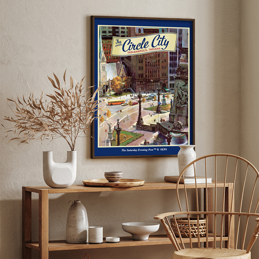 더 새터데이 이브닝 포스트 프레임 포스터_모뉴먼트 시티_A2(The Saturday Evening Post Framed Poster_Monument Circle_A2) - 4