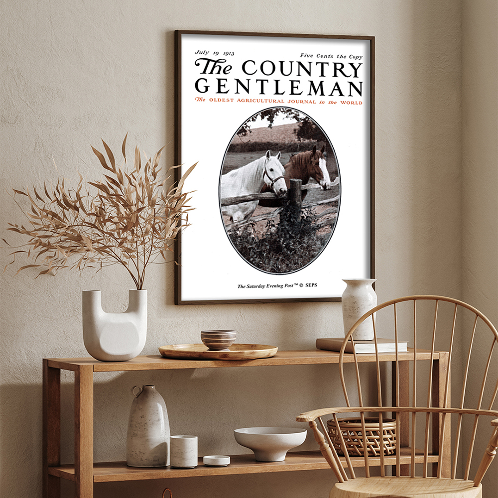 더 새터데이 이브닝 포스트 프레임 포스터_울타리 옆의 말들_A2(The Saturday Evening Post Framed Poster_Horses at Fence_A2) - 4