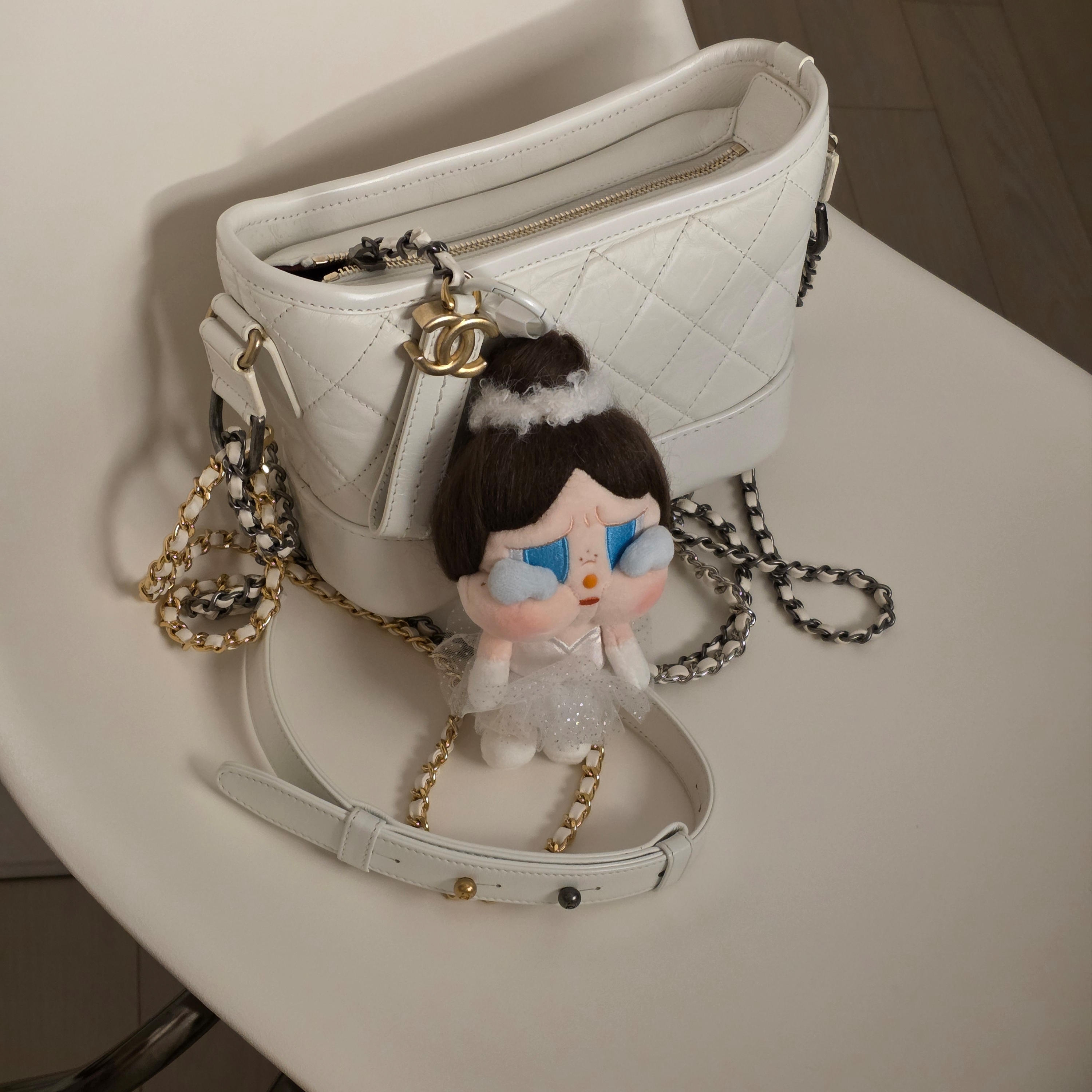 Pop Mart Crybaby Shiny Shiny Series Plush Pedant Blister Pack 착용 스타일 - 1