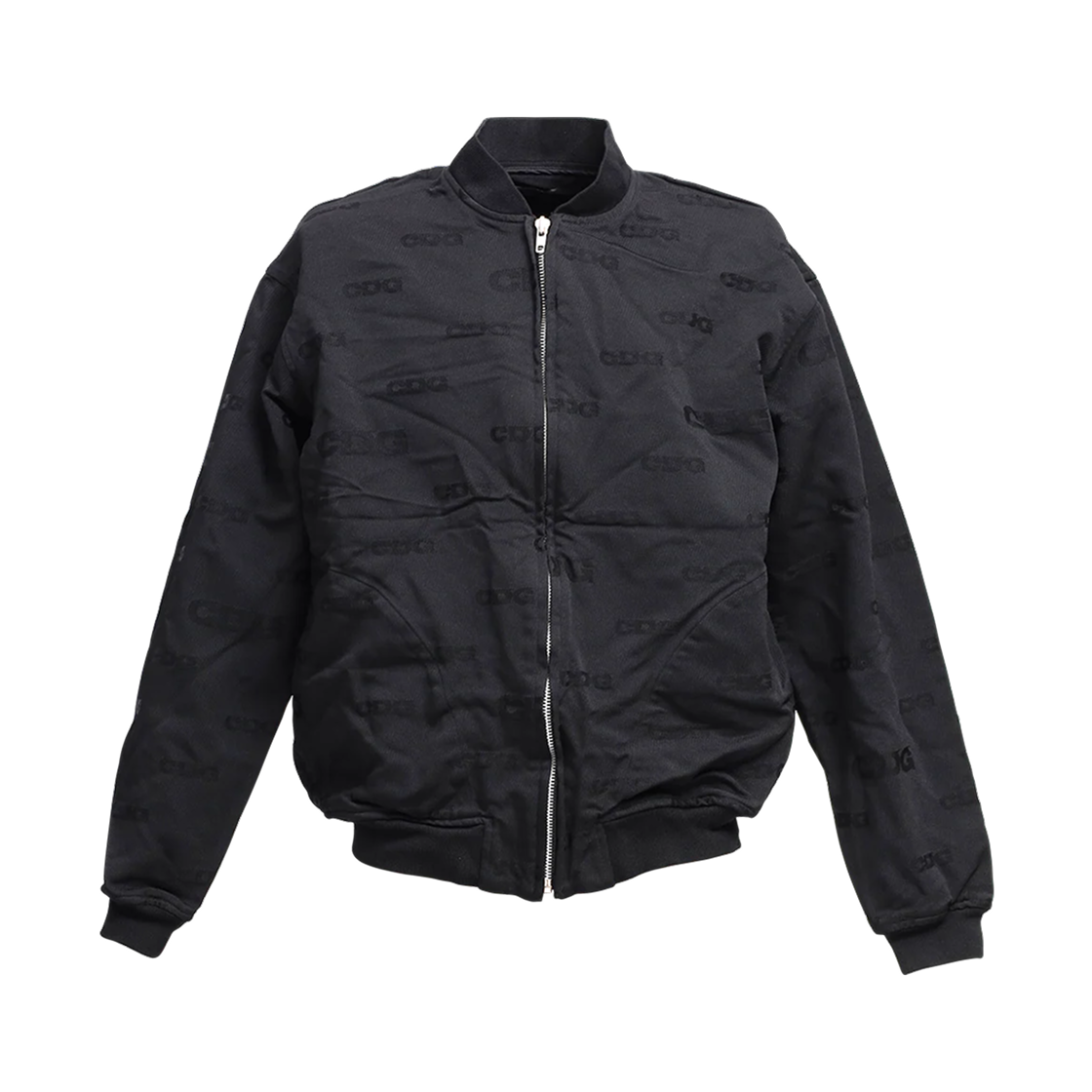 CDG 자카드 블루종 자켓 블랙(CDG Jacquard Blouson Jacket Black)