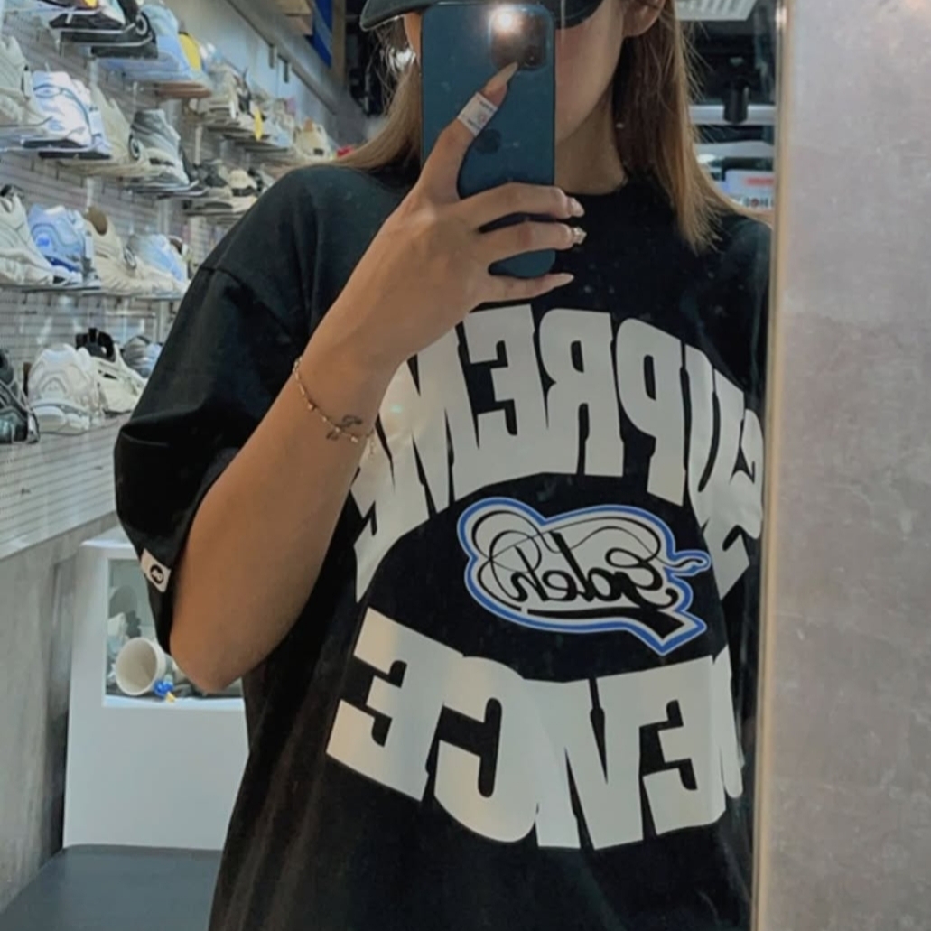 Supreme x GOODENOUGH Device T-Shirt Black - 25SS 착용 스타일