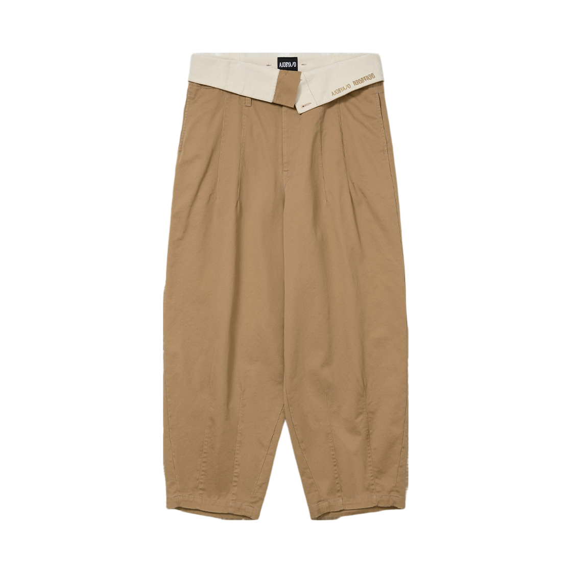 AJ254PT005BE AJOBYAJO High Waist Oversized Pants Beige