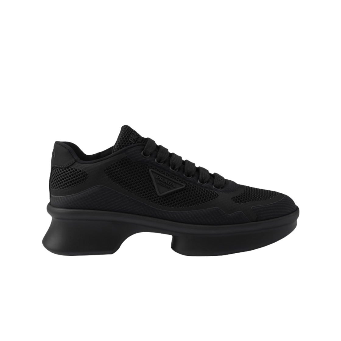 (W) 프라다 리나일론 스니커즈 블랙((W) Prada Re-nylon Sneakers Black) - 1